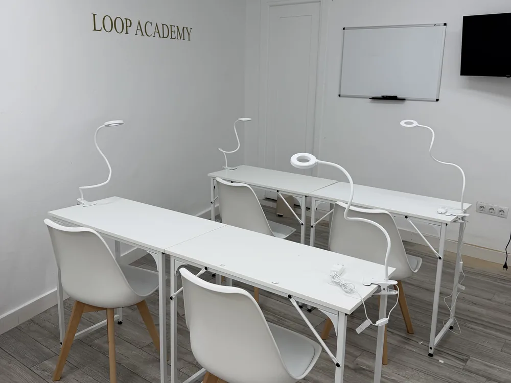 Zona de trabajo del estudio LOOPLASHES